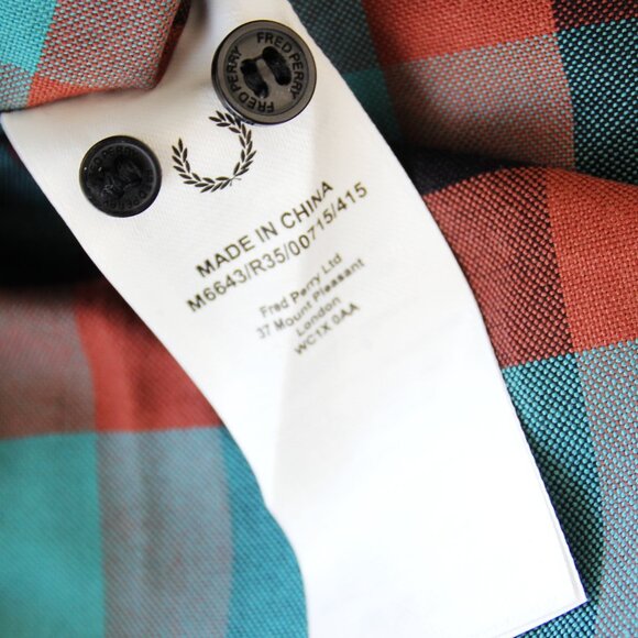 BNWT AW23 FRED PERRY BRUSHED TARTAN SHIRT S - Picture 8 of 11